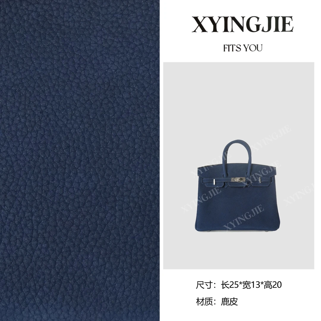 XYINGJIE · 原创设计 真皮高定手提单肩包 BV2255-王冠蓝-纯钢银