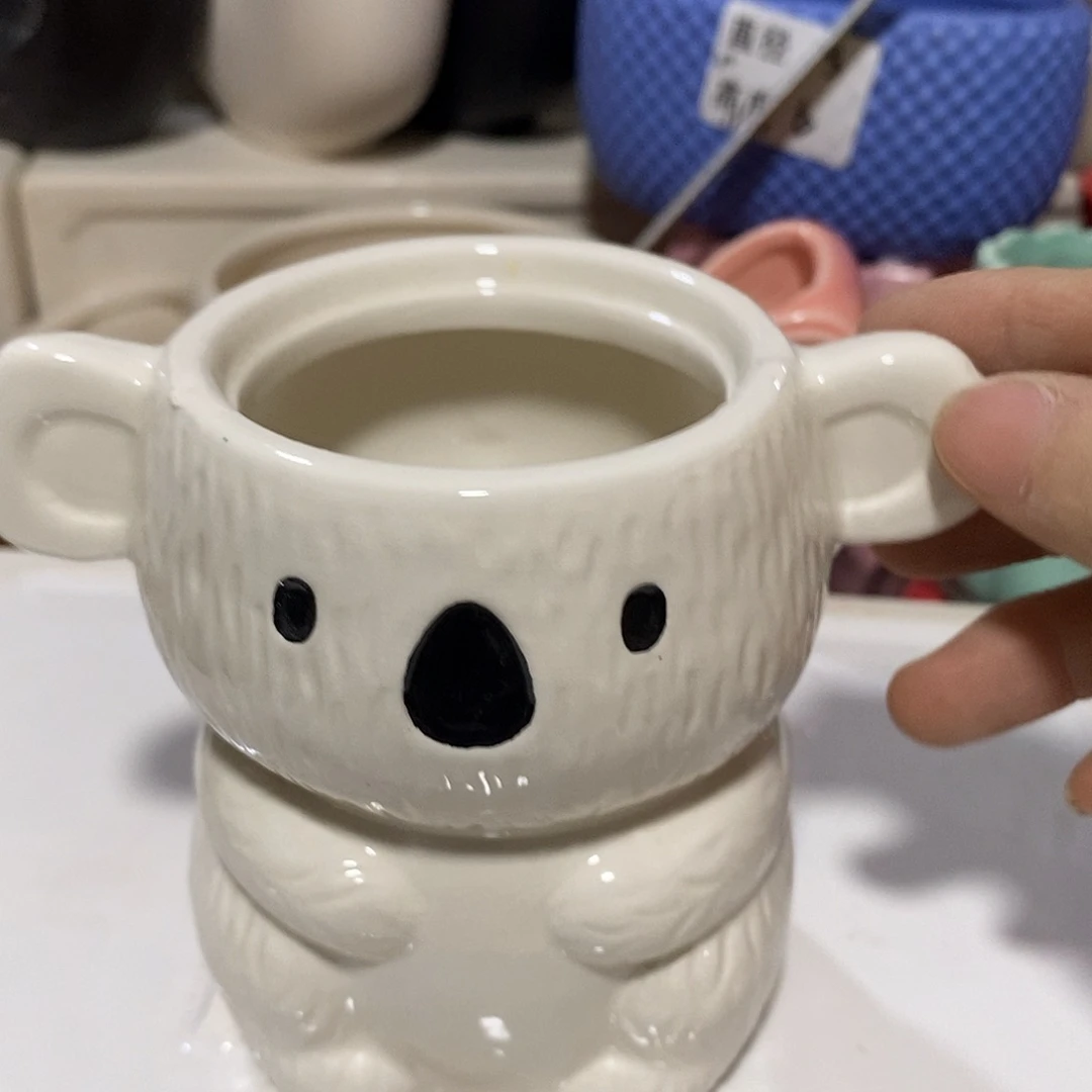 陶杯子陶盆有孔 瑕疵介意勿拍