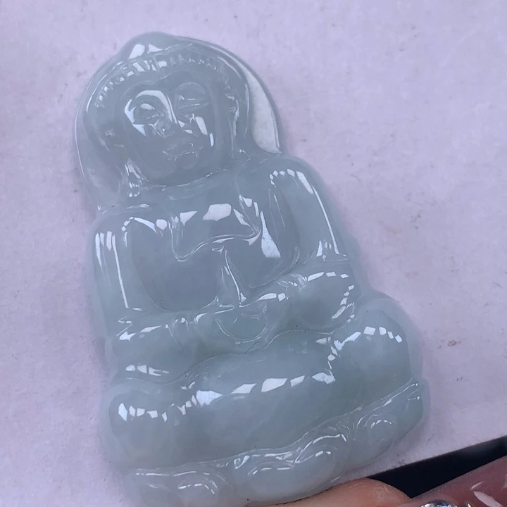 颈饰未镶嵌翡翠玉观音吊坠