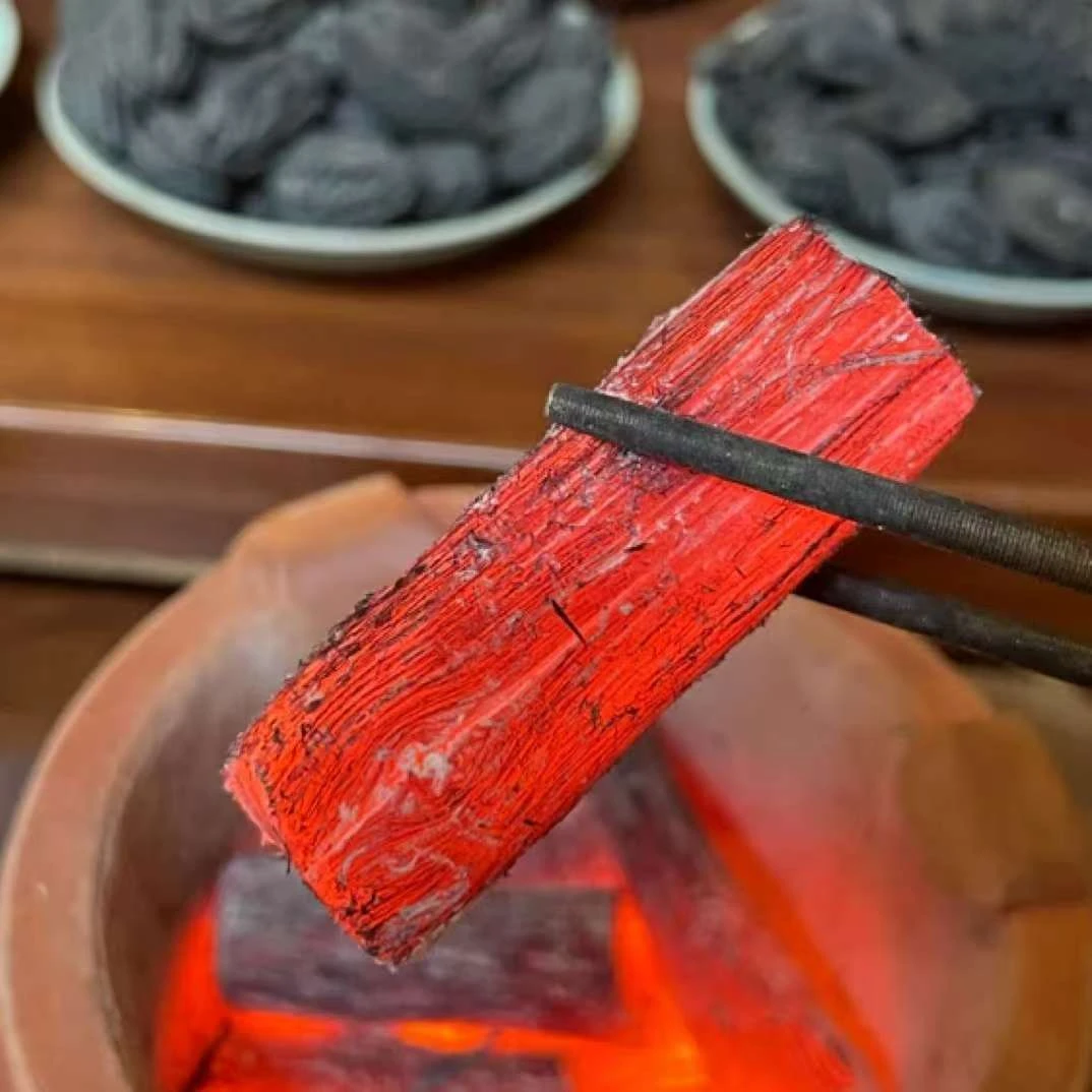 围炉煮茶炭备长炭高温原木硬炭烤肉煮茶冈炭