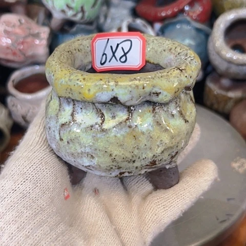 粗陶花盆手工花盆制作