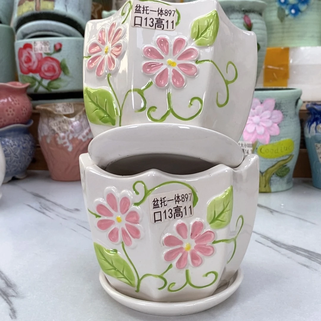 @夏西陶瓷花盆@@5897