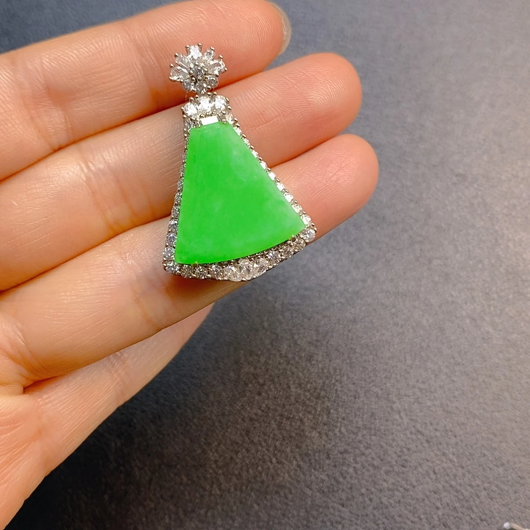 翡翠银S925镶嵌颈饰