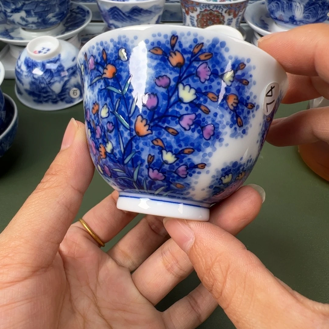 陶瓷景德镇纯手工纯手绘茶具木木74