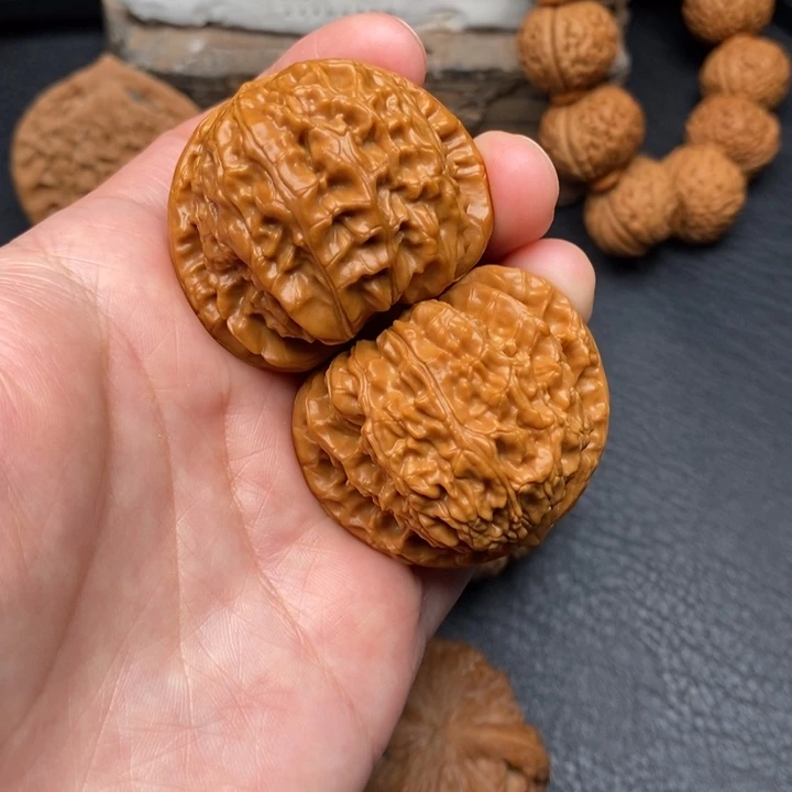 桃核把件尺寸40球白