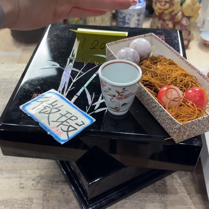 陶瓷古美术置物摆件