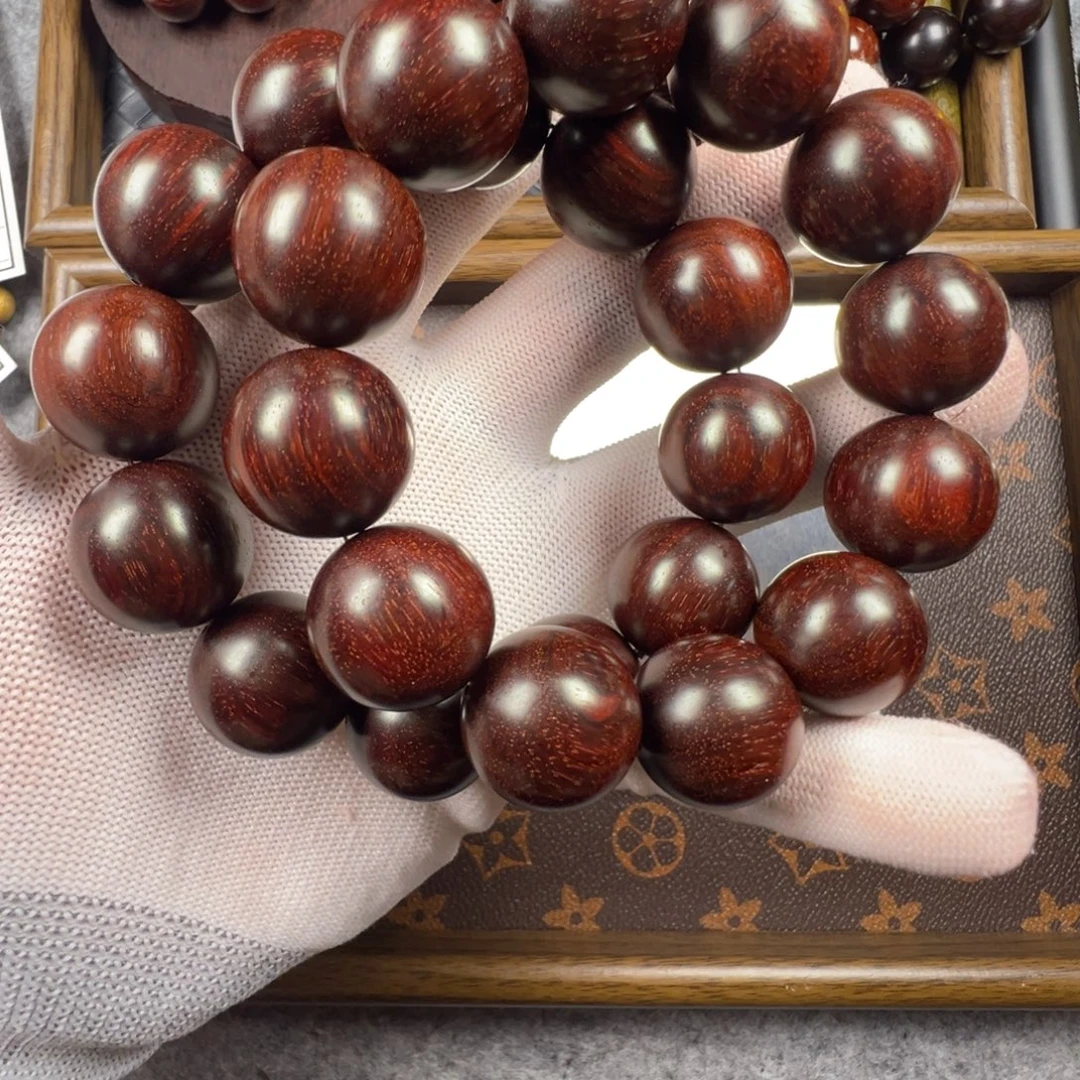 手串/手链小叶紫檀2.0高油密鳞底圆珠手持27颗