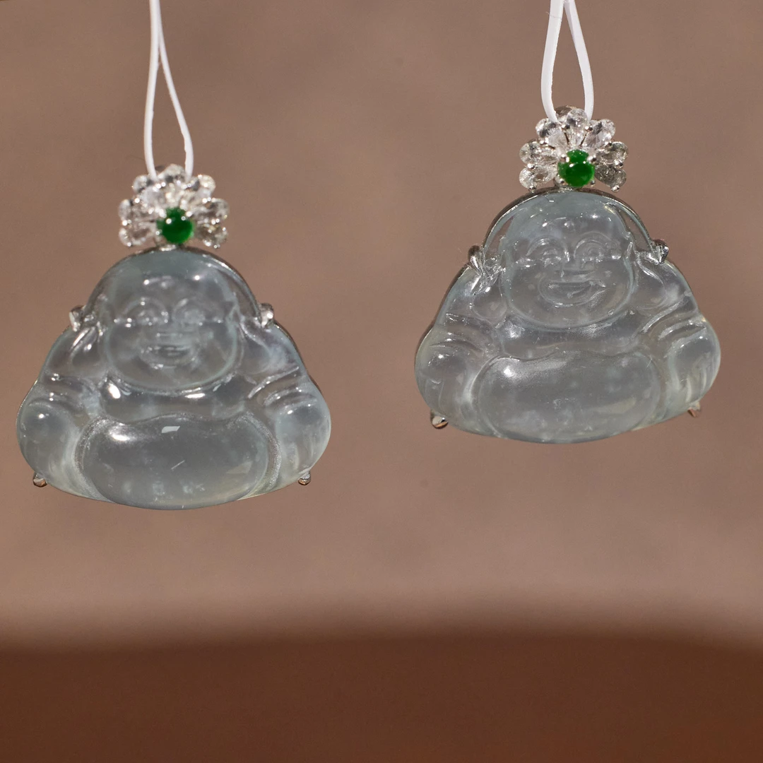 【歪歪】佛公*翡翠吊坠*18K镶嵌（多样性发其一）W3782