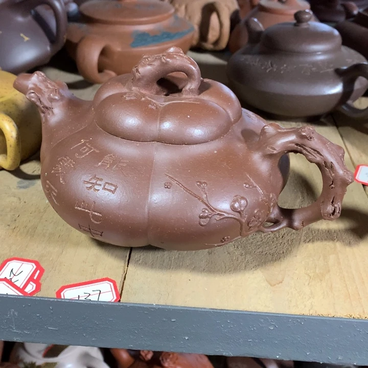 老***三紫砂茶壶原矿手工142