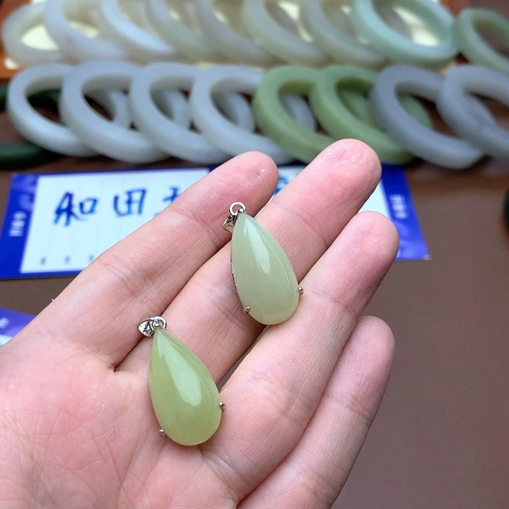 和田玉珠宝半成品未镶嵌姬**泷