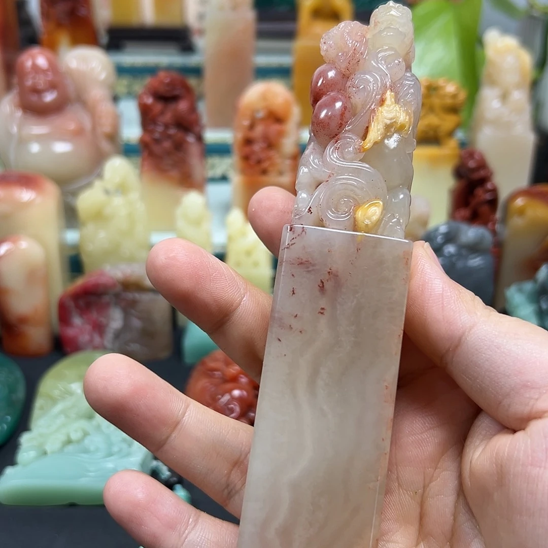 素***問寿山石印石印章雕刻工艺