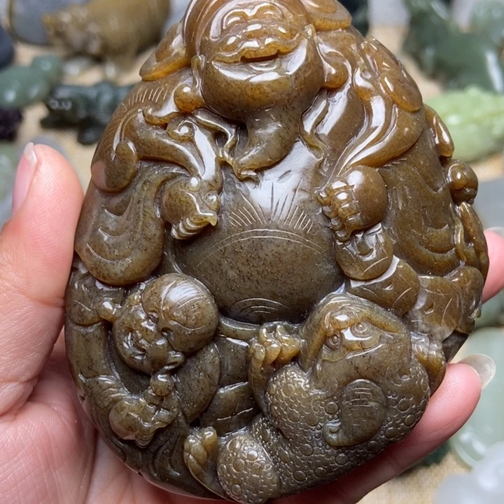 和田玉和田玉未镶嵌赤*