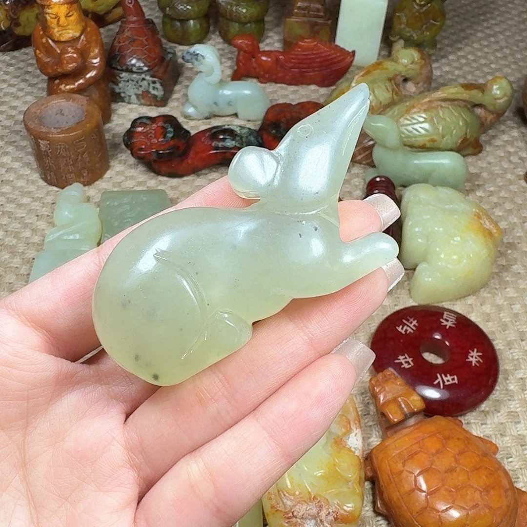 白玉菩提手串挂件