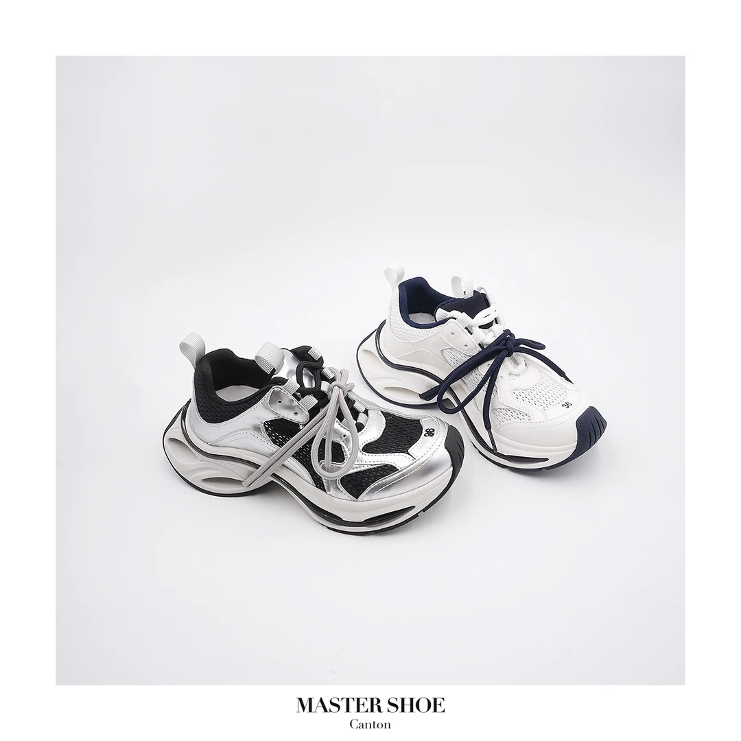 大鞋师《6CM》2025年春季增高必备舒适老爹鞋女 DXS2535