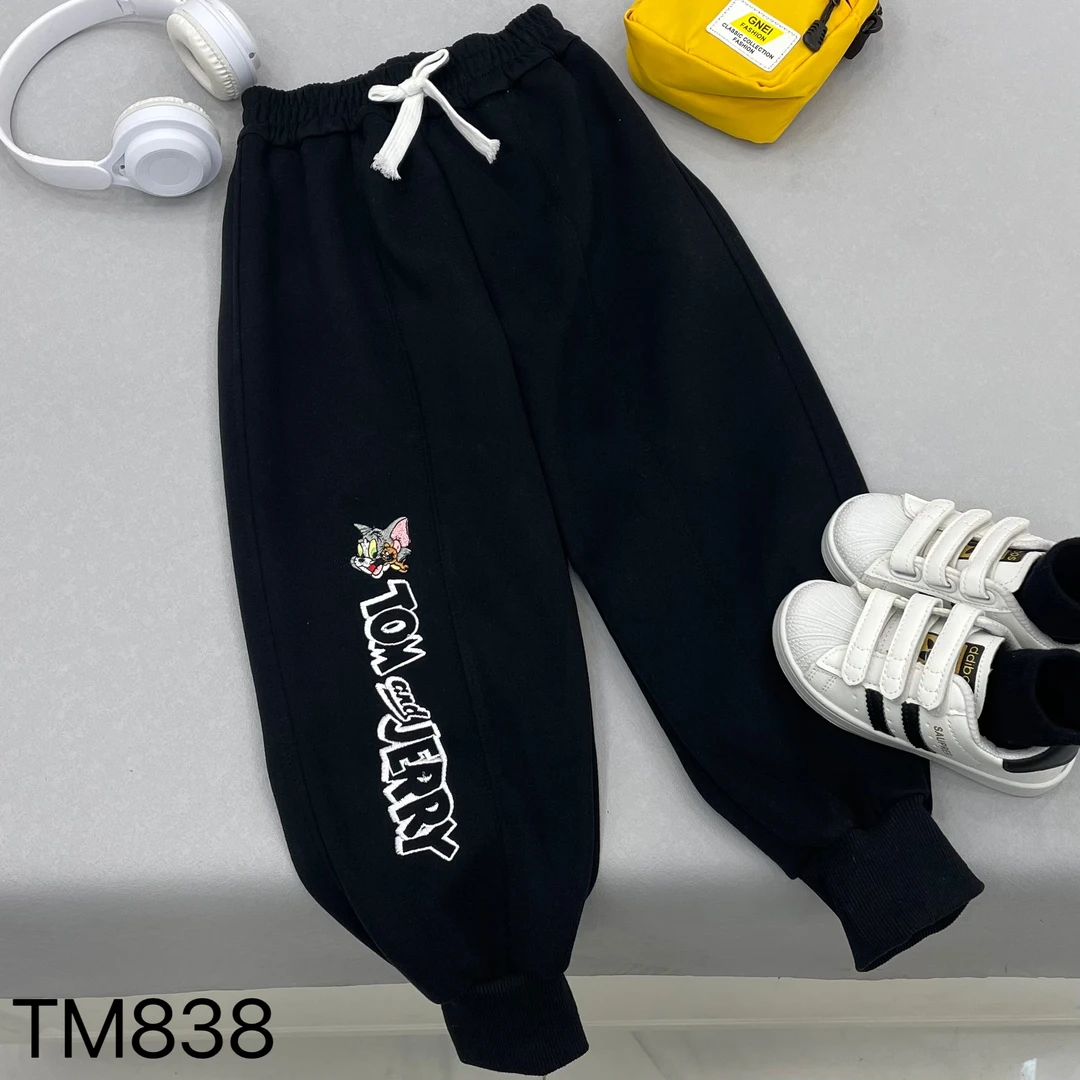 2025年春季新款重工刺绣卡通TM838儿童长裤