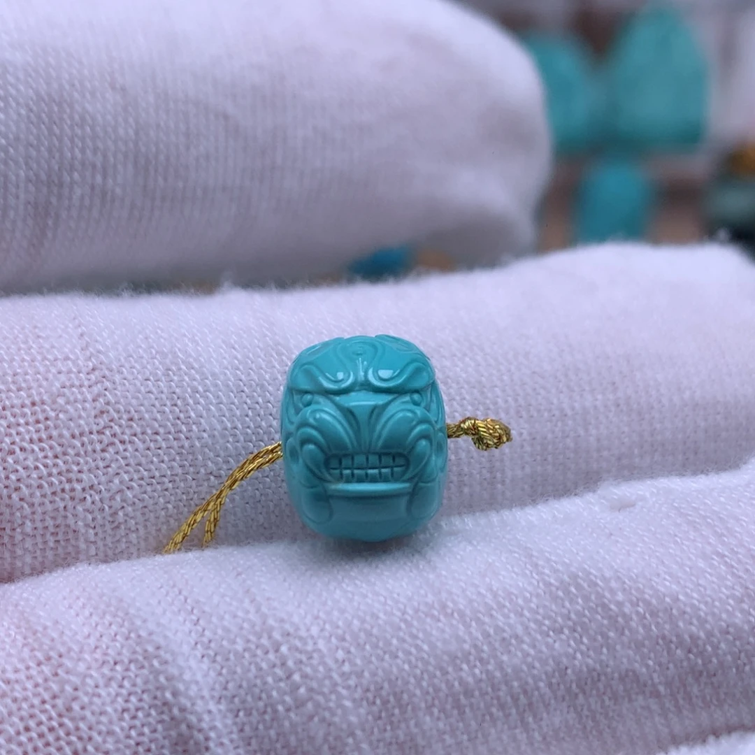 未镶嵌绿松石珠宝奇石11.3mm