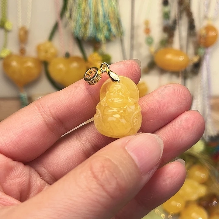 蜜蜡颈饰未镶嵌蜜蜡