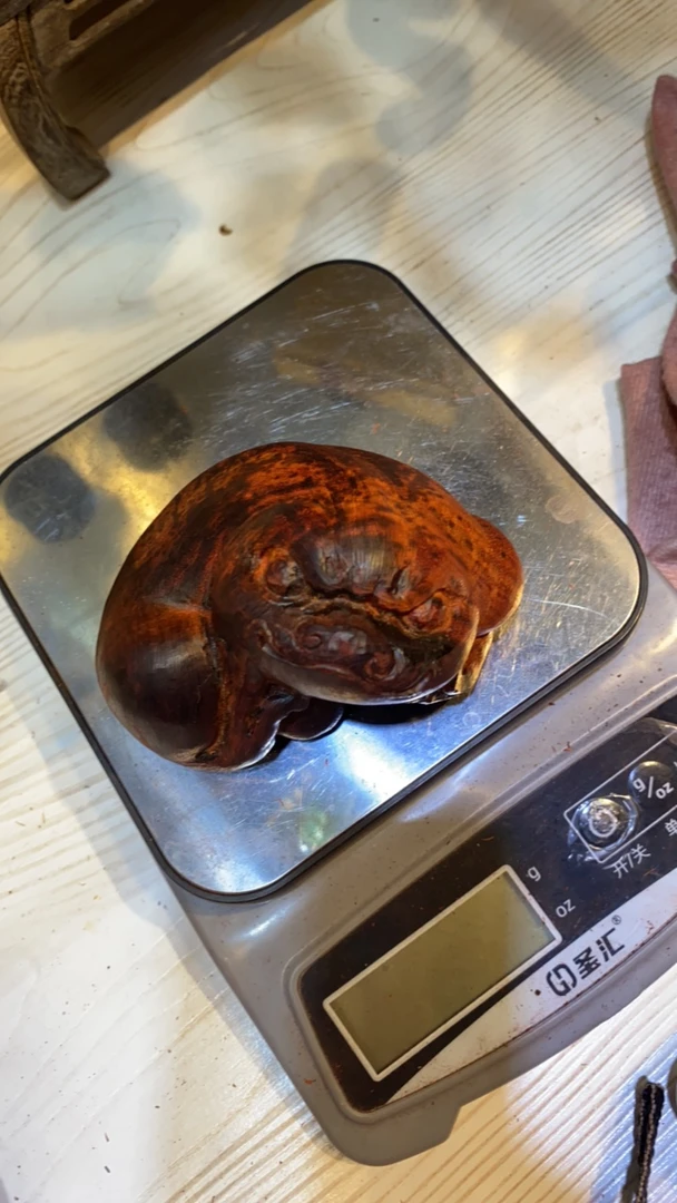 小叶紫檀龙龟手把件文玩把玩物件男士招财手玩把件