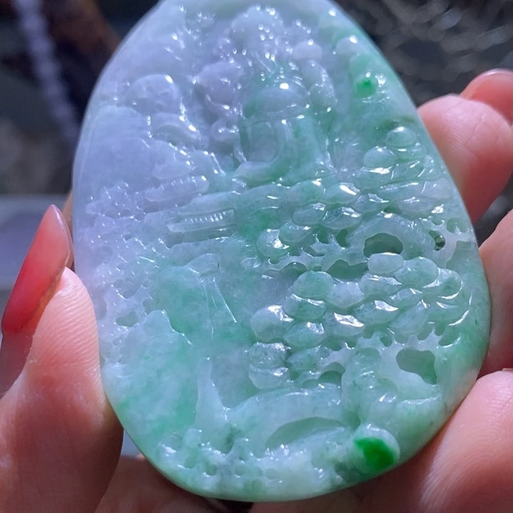 【闪购商品】翡翠未镶嵌颈饰财神
