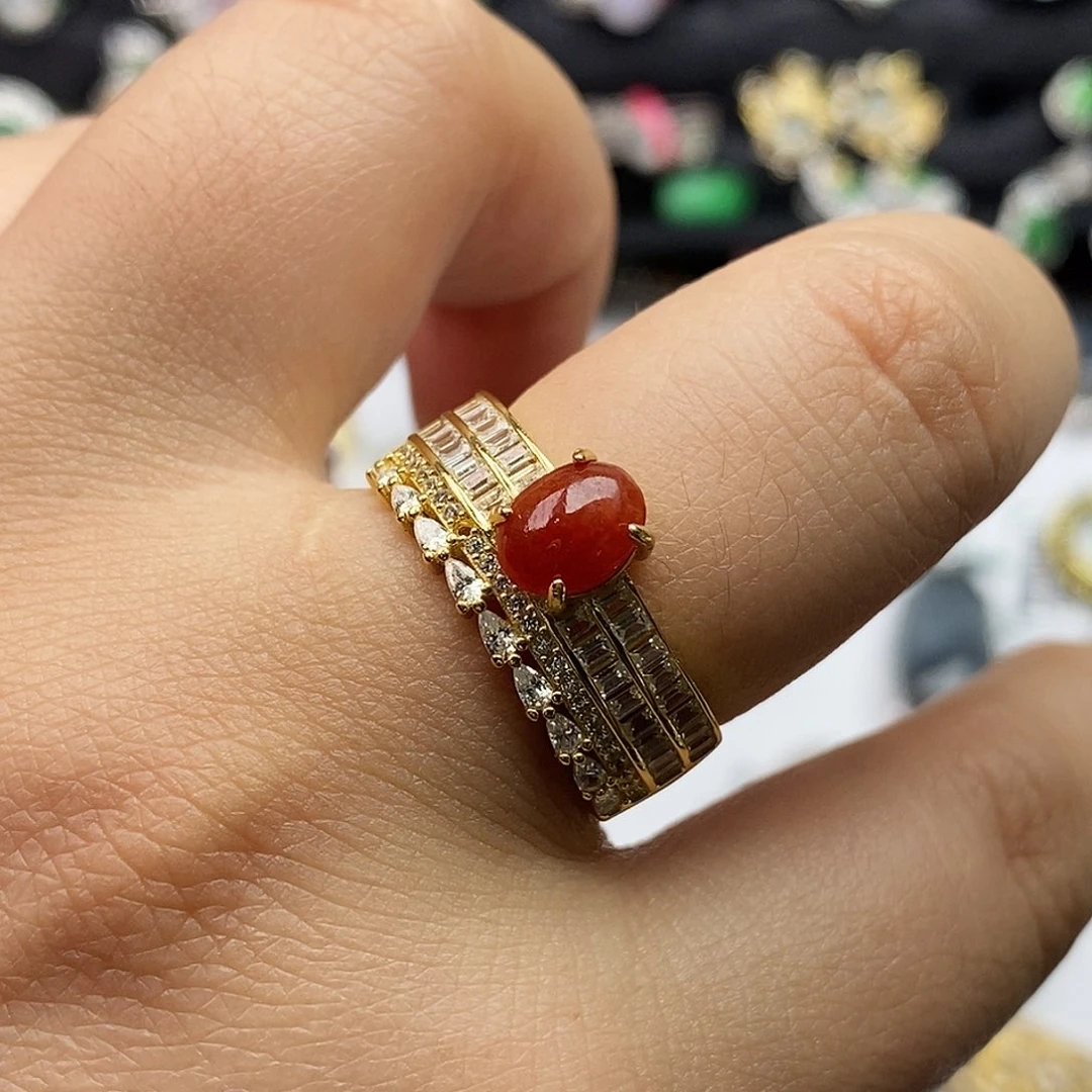 翡翠未镶嵌戒指翡翠