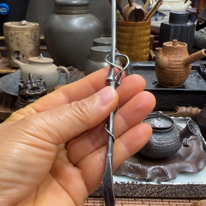 汉***子精美纯银茶拨很好呀