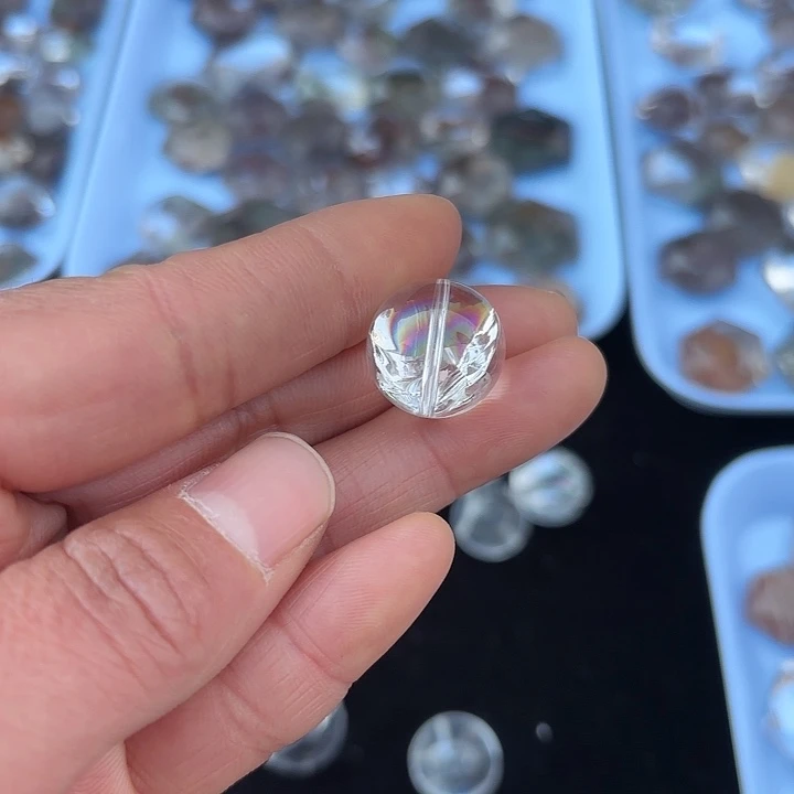 水晶吊坠(不含链)未镶嵌可***歌可爱爱唱歌