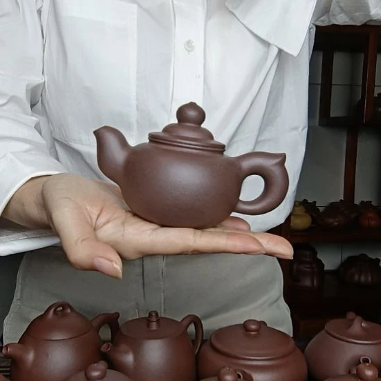 伟***哥茶壶紫砂原矿紫泥  容量150cc