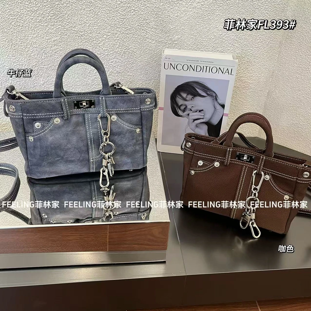 菲林家FL 393小众设计款牛仔包