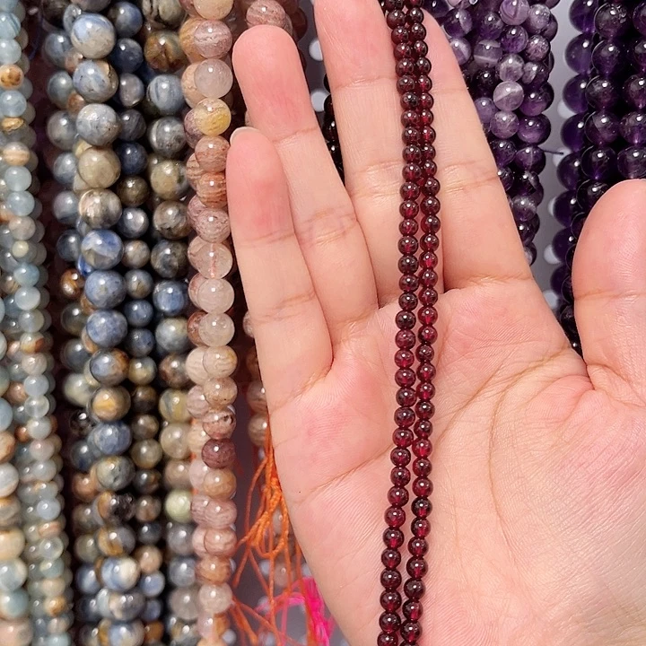 玛瑙/玉髓手链合金石榴石4