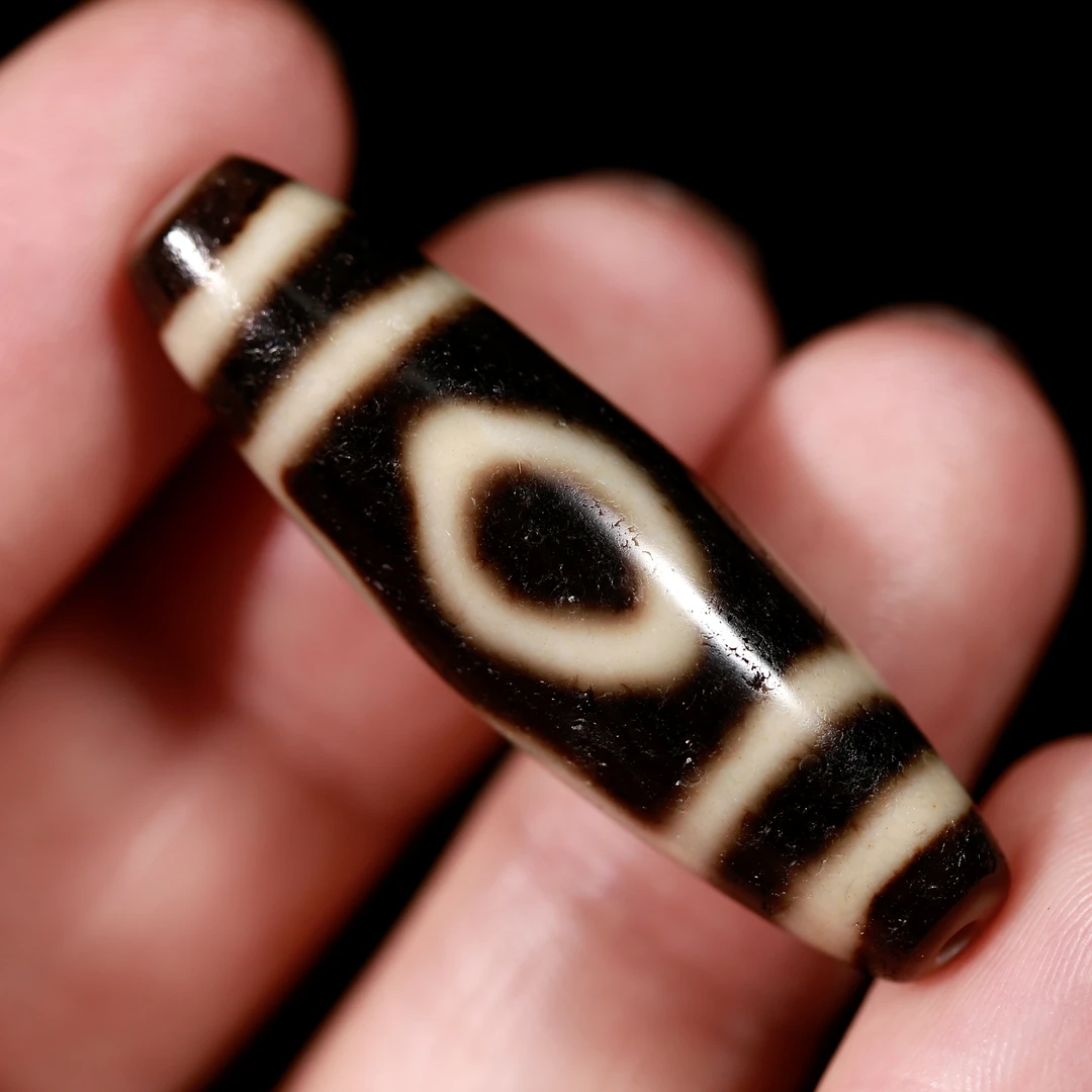 爆红砂一代老台湾上肯天珠老超顶老许亲工宝盖三眼玛瑙锁骨百搭