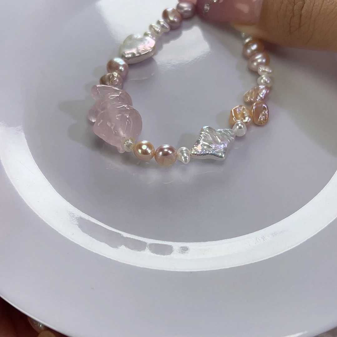 手绳淡水珍珠钛钢