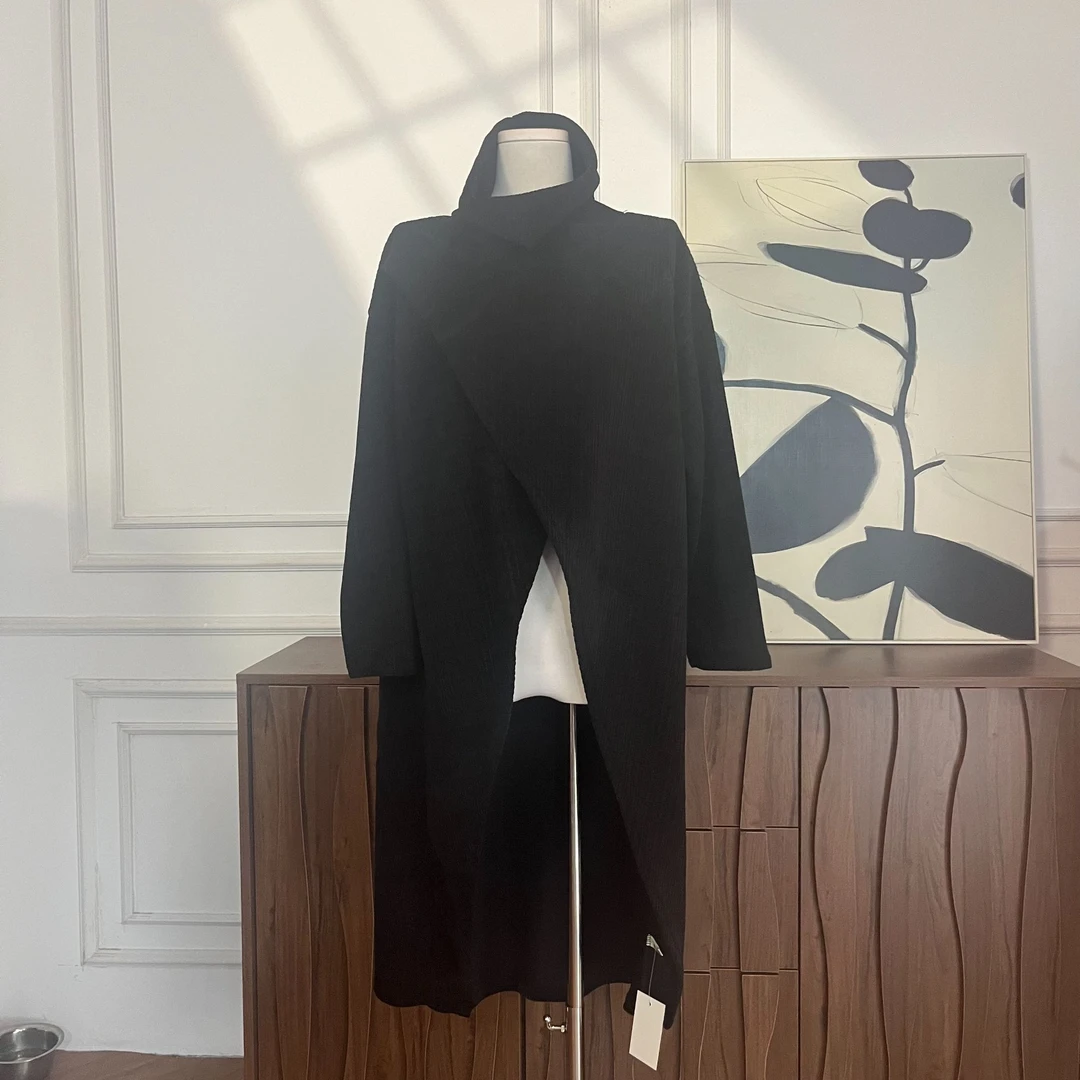 唐麻吉布-1005高领长袖上衣裙气质显瘦秋冬女中长款百搭红人上新