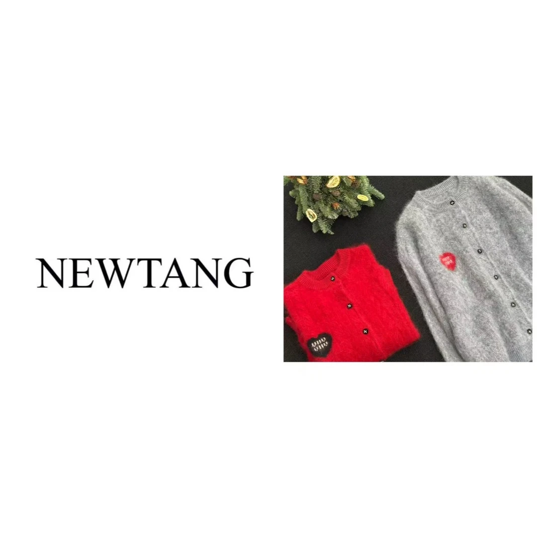 【爱心】1253 100%羊毛拉绒圆领毛衣外套女新款高级感软糯针织开衫