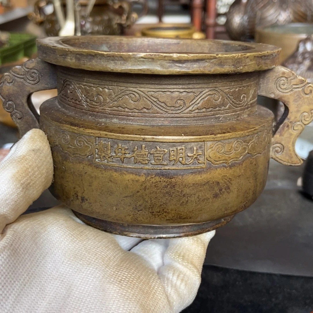 铜器工艺品摆件香炉摆件