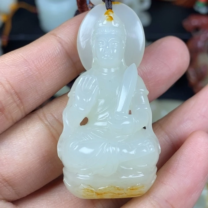 未镶嵌和田玉挂件指****柔