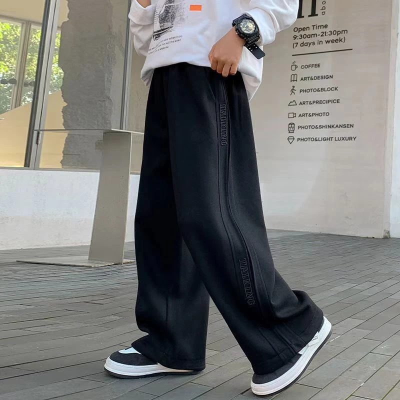 男童裤子春秋季2025新款儿童运动阔腿裤中大童卫裤休闲裤洋气帅气