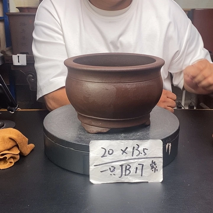 紫砂花盆货号一只JB17