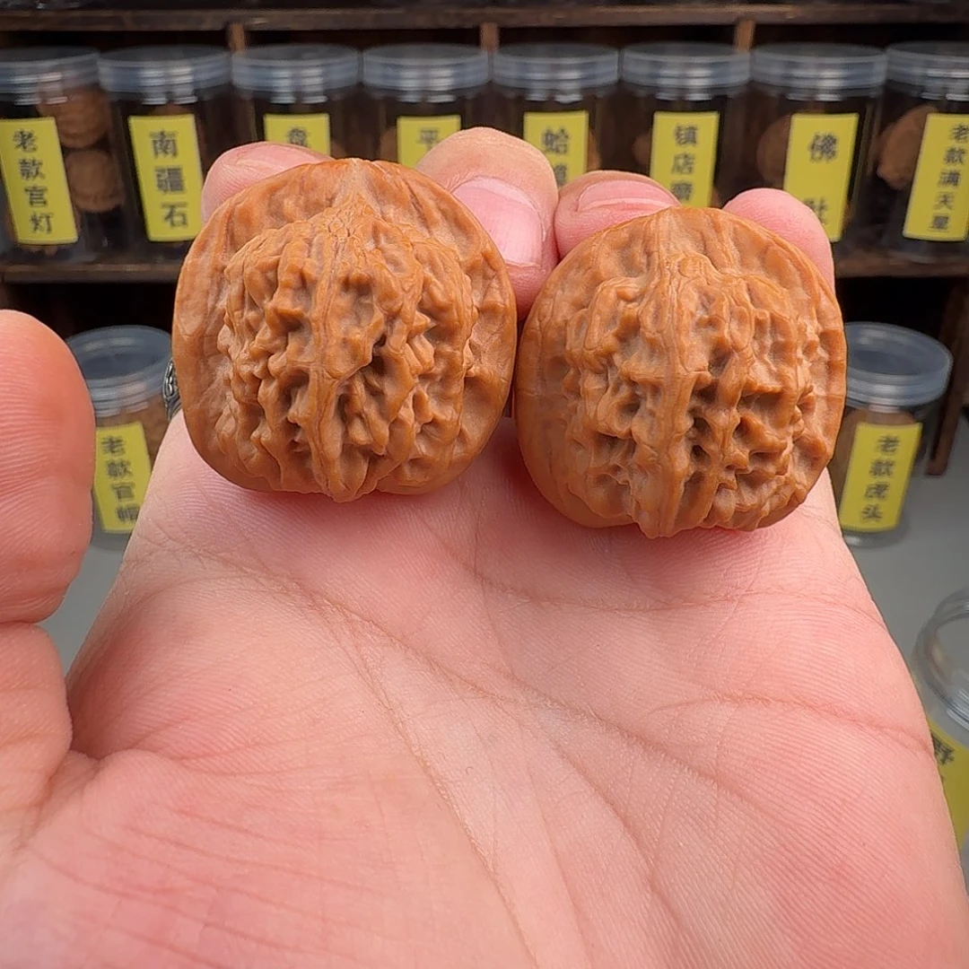 礼***煜文玩核桃把件35全品二爷帽