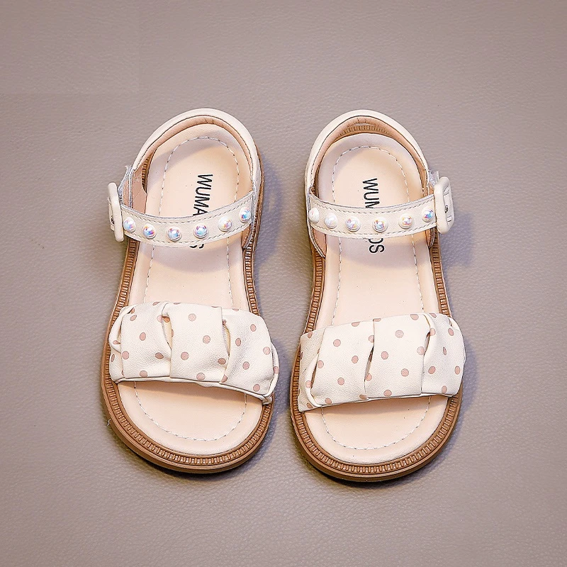 423426女童鞋儿童公主鞋2024新款夏款女孩玛丽珍简约露趾软底凉鞋