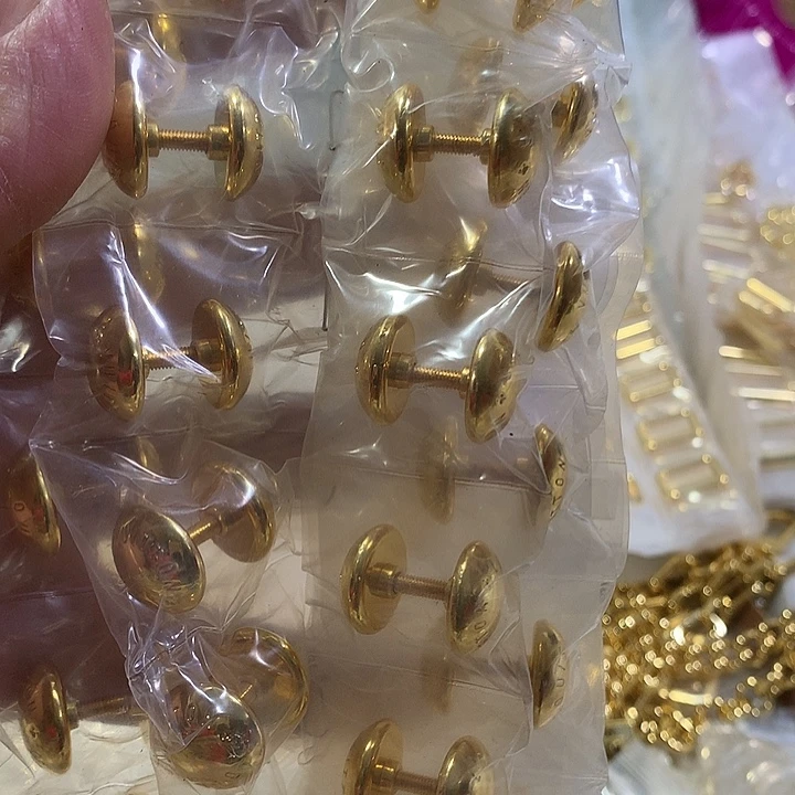 皮革驴家实心铜圆脚钉10个