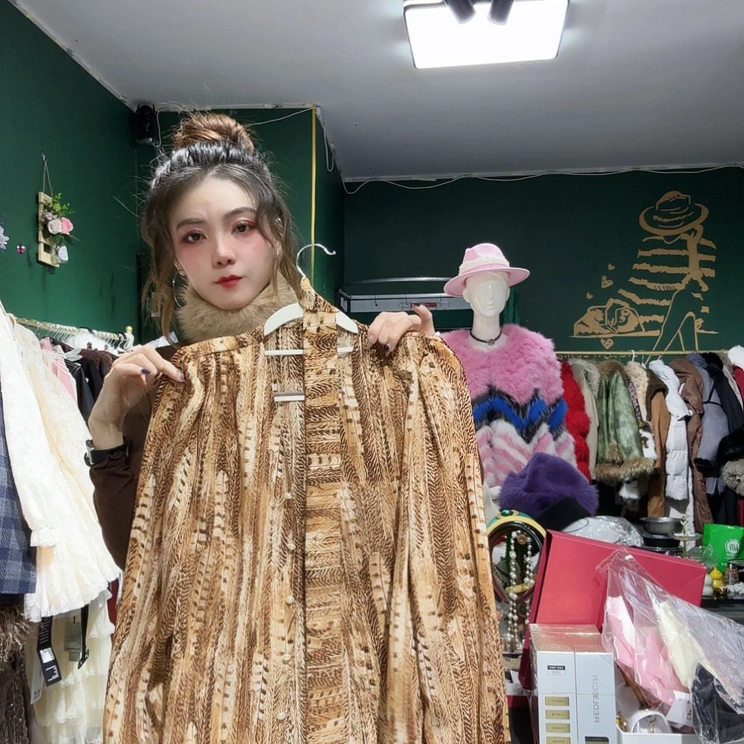 高品质缎面豹纹上衣衬衫