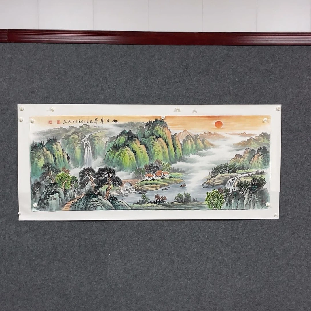 墨***痴国画小六尺画芯捡漏