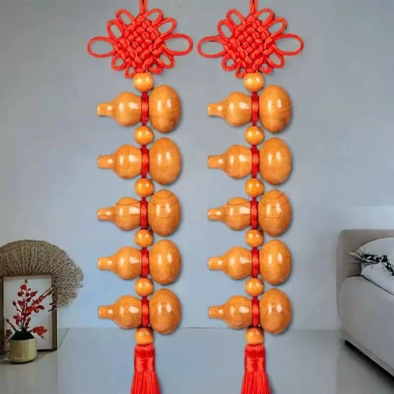 真桃木葫芦挂件卧室客厅家用随身葫芦串挂件