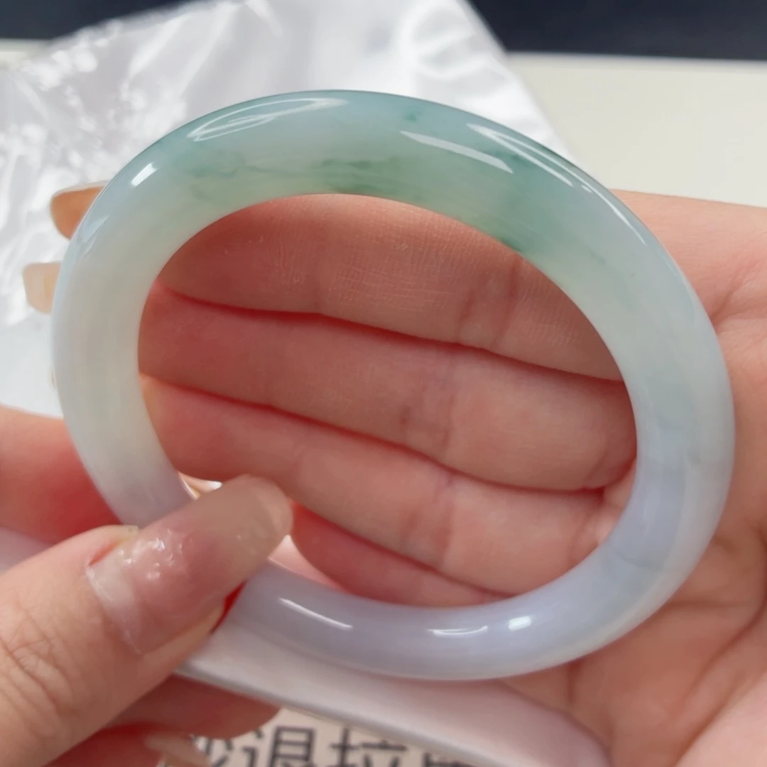 翡翠未镶嵌手镯缅甸天然A货翡翠56