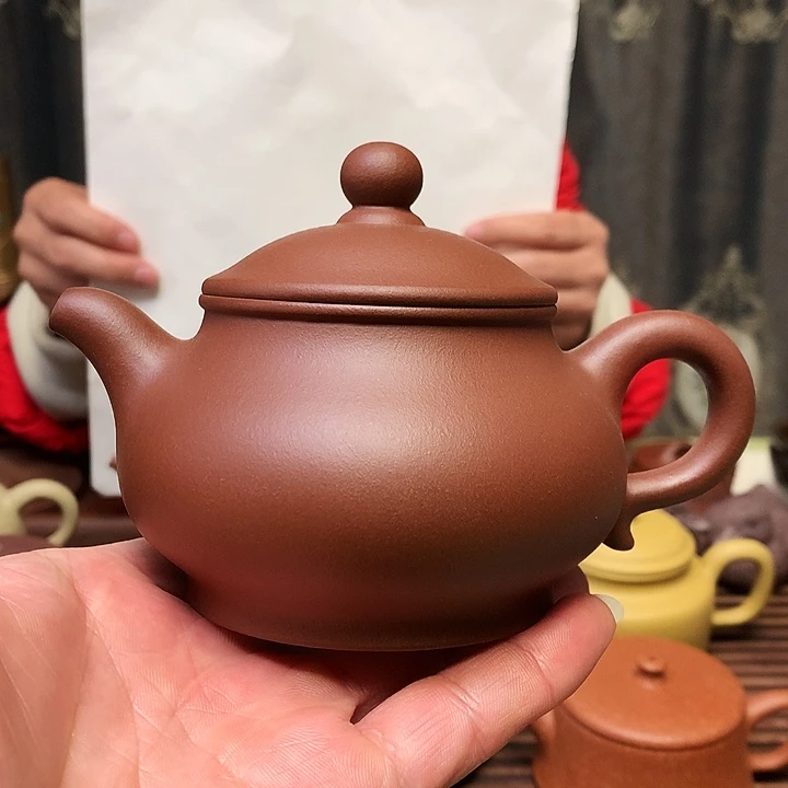 紫砂茶壶福利款   福利款潘壶原矿紫泥260毫升