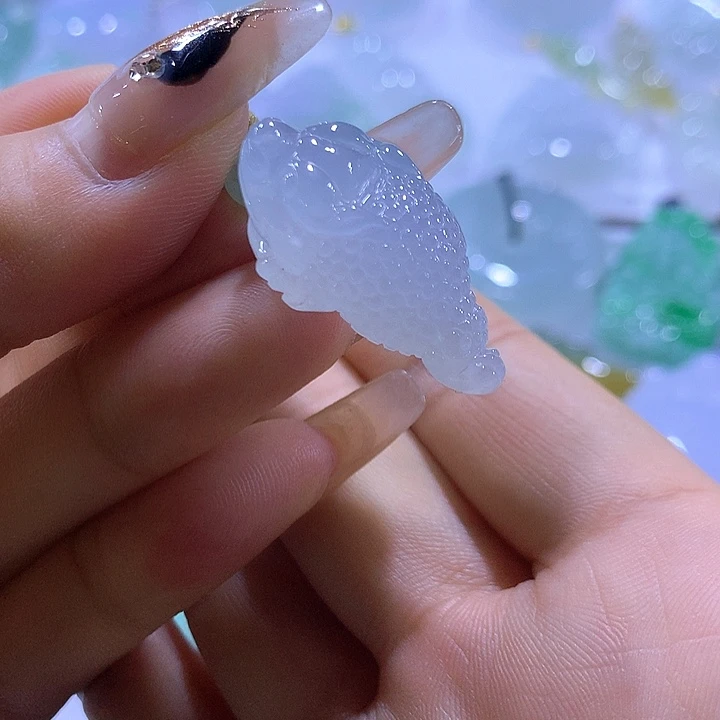 颈饰未镶嵌翡翠天然翡翠A货吊坠
