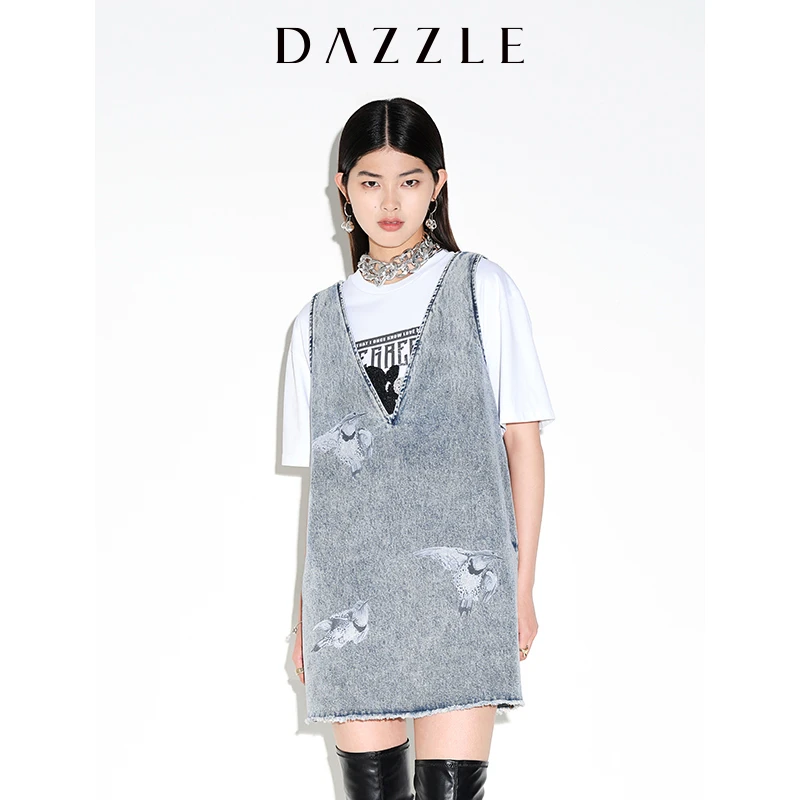 DAZZLE地素夏季牛仔连衣裙2E2RE03