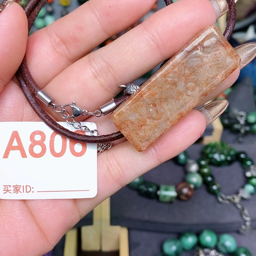 翡翠颈饰银S925镶嵌漂亮美眉