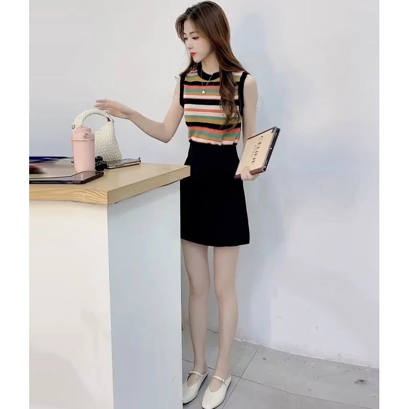 夏季高定轻奢女装套装女人味夏装搭配港风御姐炸街两件套通勤轻熟