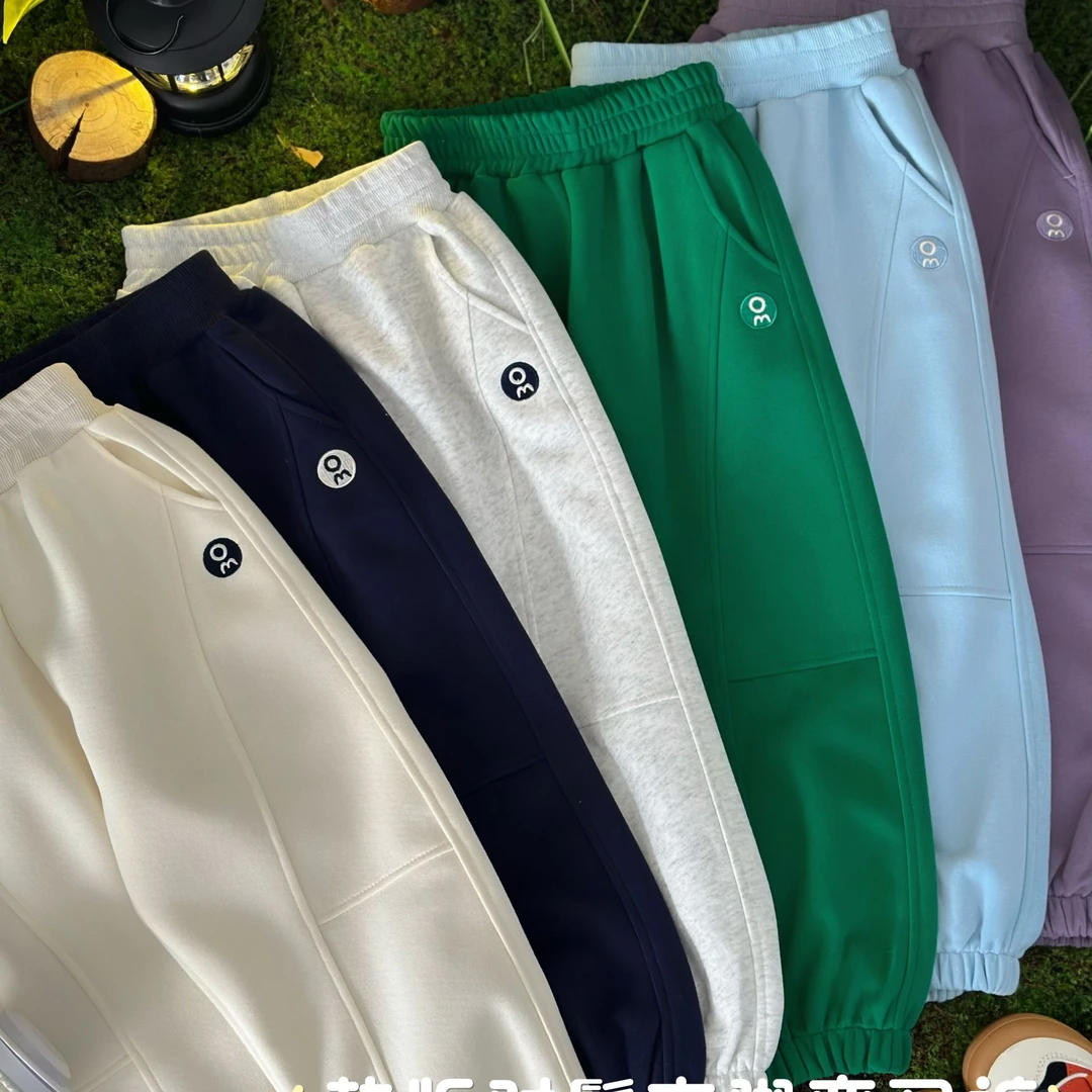 新款儿童运动裤2025春秋款休闲长裤子男童女童中大童卫裤束脚